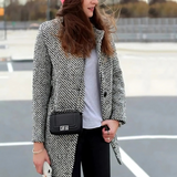 CHELSEA | MANTELLO LUNGO A RIGHE