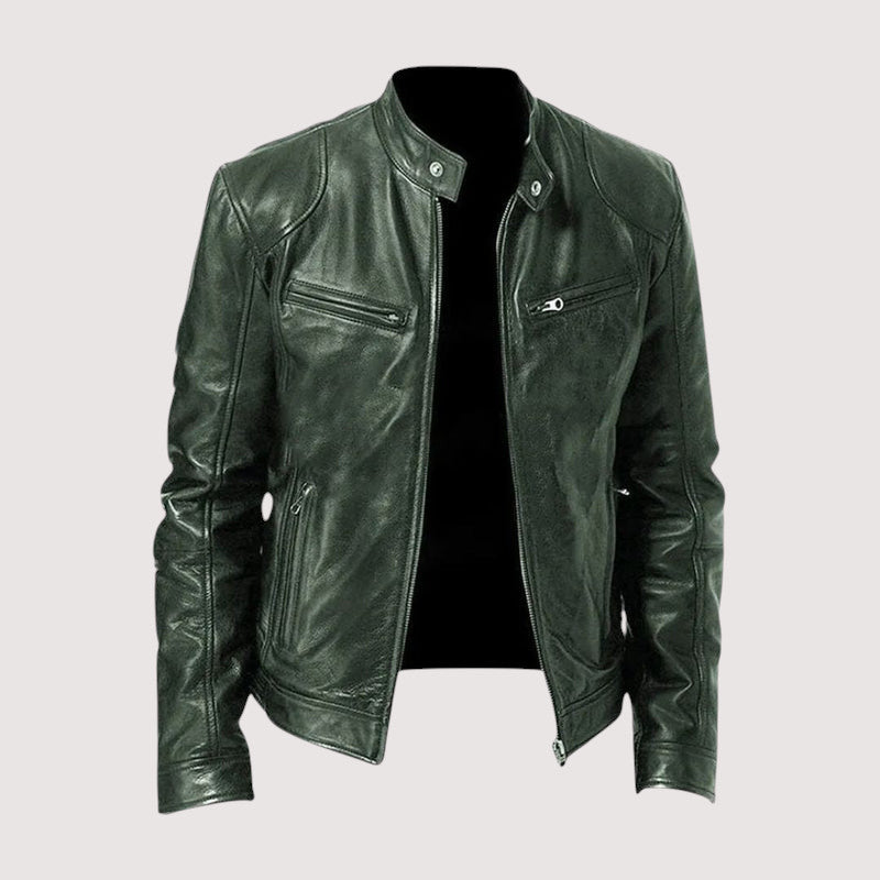 Marc - Giacca In Pelle Da Uomo Elegante E Versatile Qualità