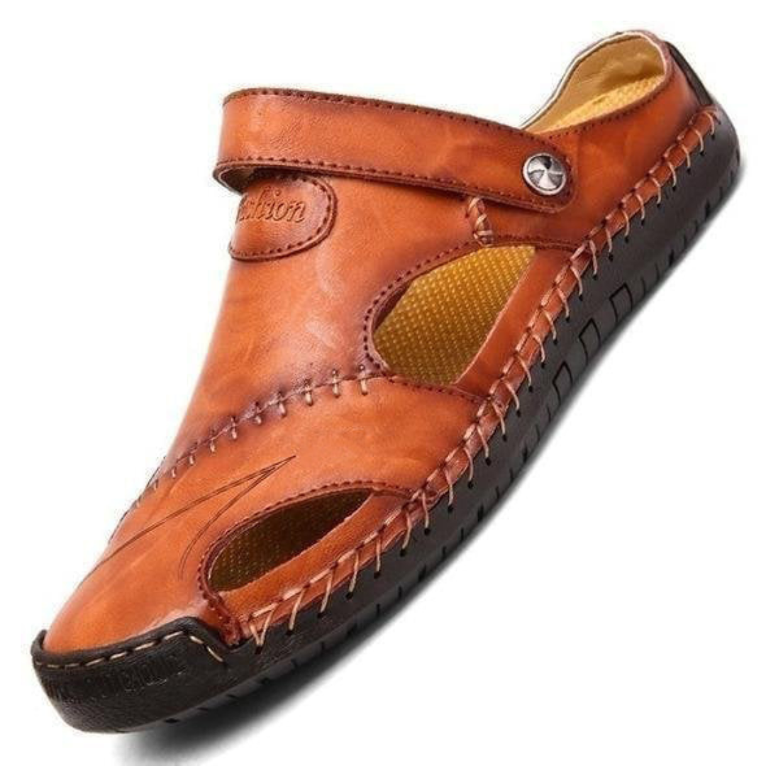 Chris - Sandali in pelle ortopedici comfort e sostegno
