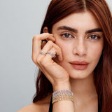 Shannelise | Bracciale Cubano Rosa in Oro 18k