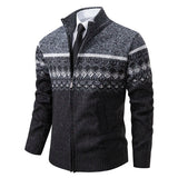 Howard – Cardigan Zip in Maglia Nordic