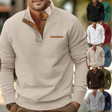 Davenport –  Pullover a mezze bottoni con tasca