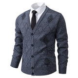 Preston – Cardigan con motivo a rombi