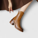 SERENE | Eleganti Stivaletti con Tacco a Blocco