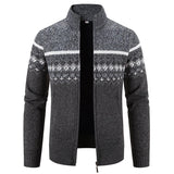 Howard – Cardigan Zip in Maglia Nordic