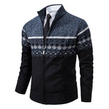 Howard – Cardigan Zip in Maglia Nordic