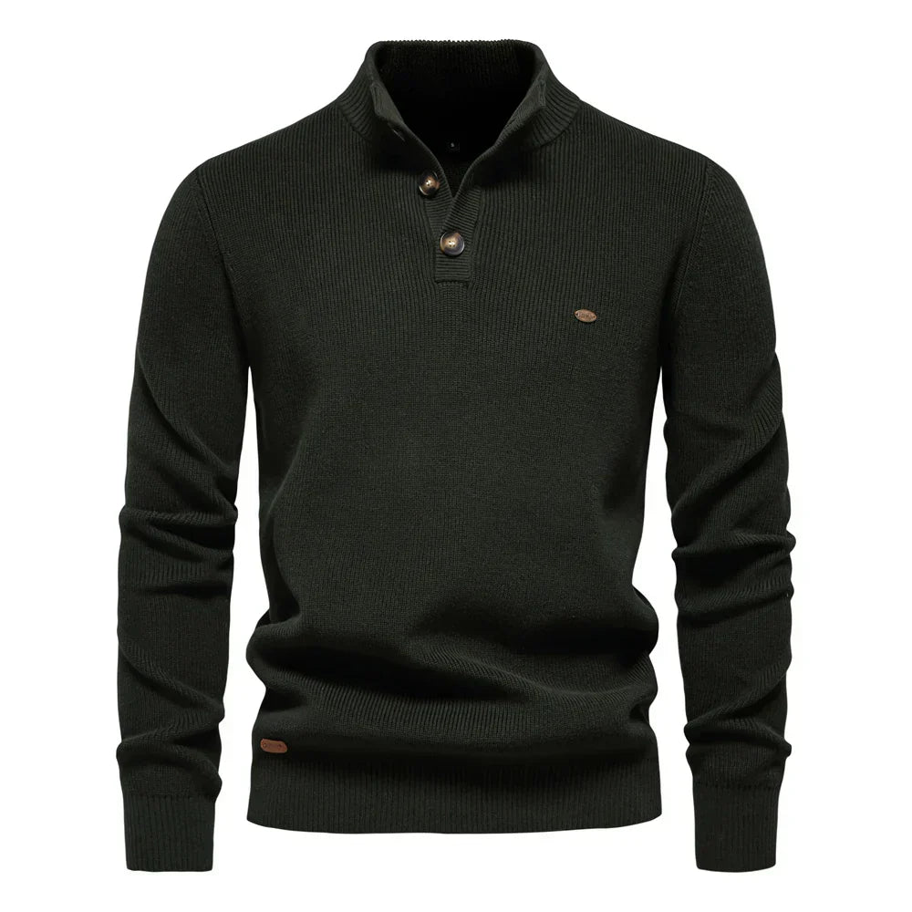 Lilian - Maglione da uomo con design a bottoni