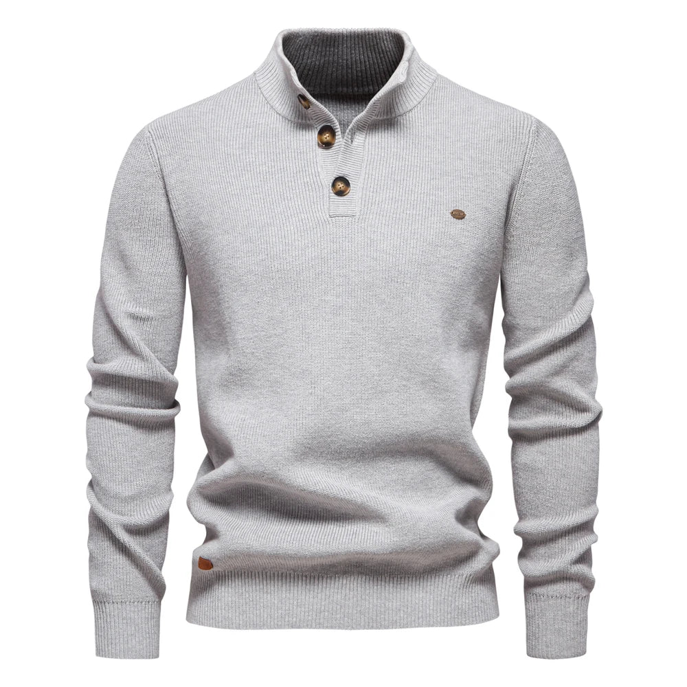 Lilian - Maglione da uomo con design a bottoni