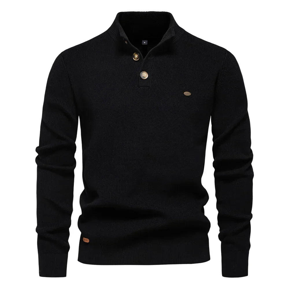 Lilian - Maglione da uomo con design a bottoni