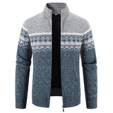 Howard – Cardigan Zip in Maglia Nordic