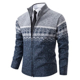 Howard – Cardigan Zip in Maglia Nordic