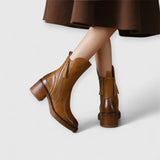 SERENE | Eleganti Stivaletti con Tacco a Blocco