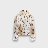 Leoline – Giacca in pelliccia sintetica con design animale