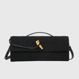 Cherry | Clutch in Suede Intrecciato di Lusso