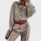 Ashley - Blusa vintage a manica lunga