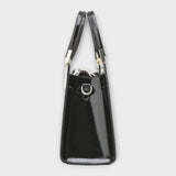 Gianna Boutique - Borsa a Mano con Motivo Coccodrillo Lucido