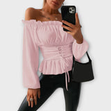 Amelia - Blusa con volant