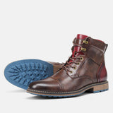Dawson - Stivali Oxford in Pelle Classici per Look Elegante
