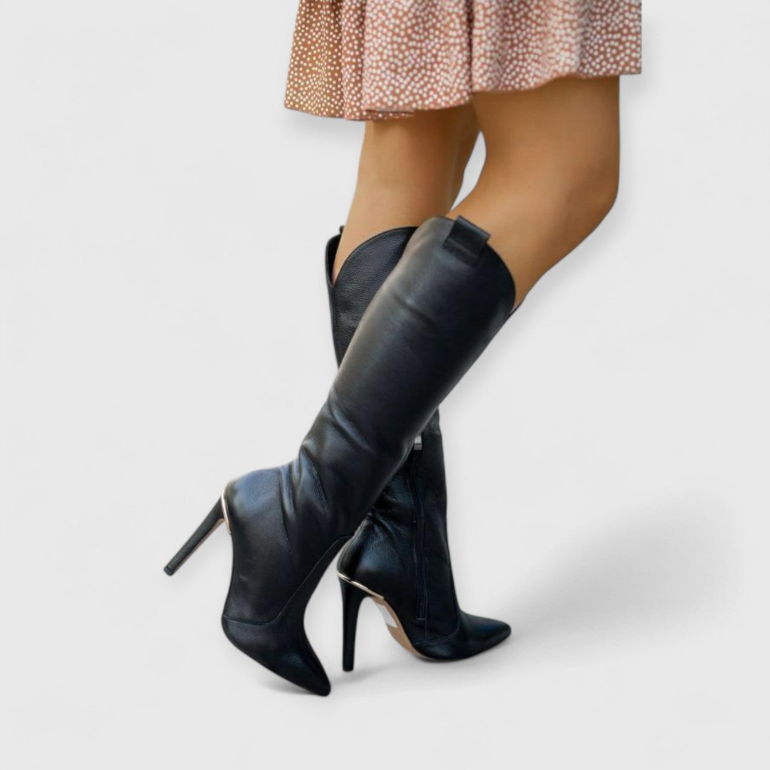 Kylie | Eleganti Stivali Overknee con Tacco a Stiletto