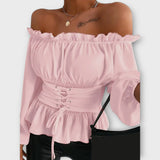 Amelia - Blusa con volant