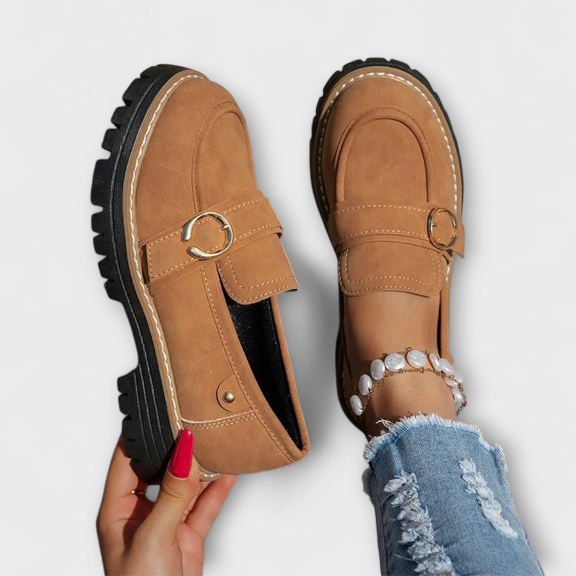 Esma | Mocassini casual con punta arrotondata