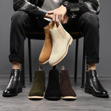 Bradley - Stivali Chelsea in scamosciato, stile e comfort.