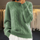 Angelika - Maglione Classico in Maglia Calda