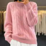 Angelika - Maglione Classico in Maglia Calda