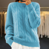 Angelika - Maglione Classico in Maglia Calda