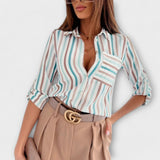 Blusa con colletto classico
