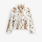 GIACCA IN FINTA PELLICCIA LEOPARDO