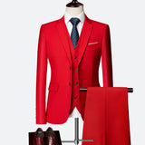 Set di abito formale da uomo 3 pezzi