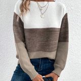 Calista - Maglione Elegante a Maniche Lunghe con Spalle Cadute