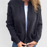Noelle - Cardigan in cotone lavorato a maglia