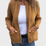 Noelle - Cardigan in cotone lavorato a maglia