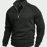 Anthony - Pullover casual con mezza zip