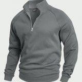 Anthony - Pullover casual con mezza zip