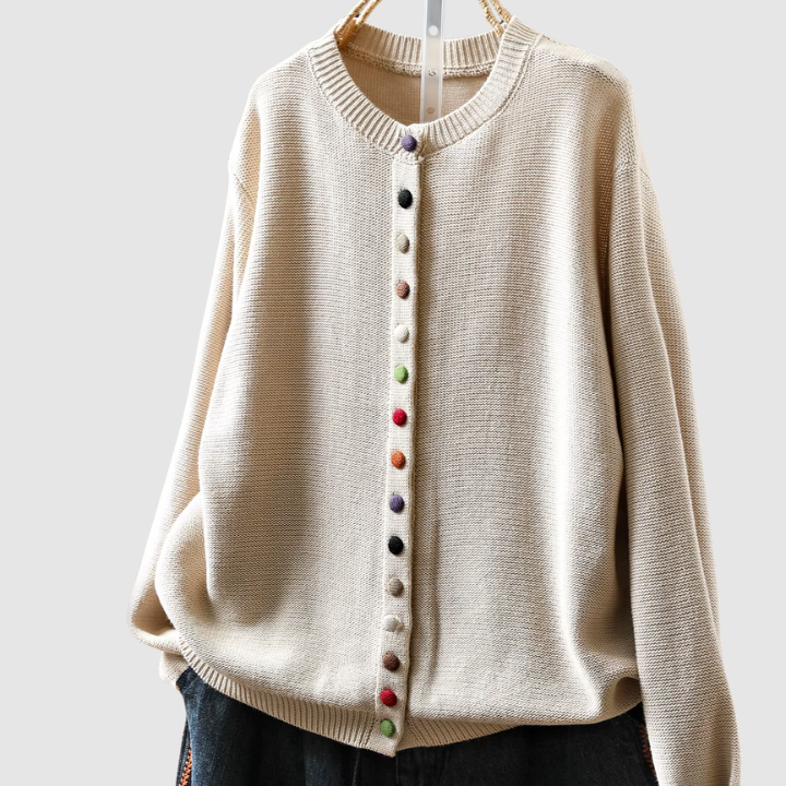 Clarisse™ | Cardigan con bottoni colorati