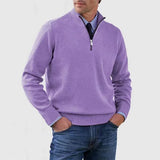 Howard  –  Pullover a mezza zip raffinato