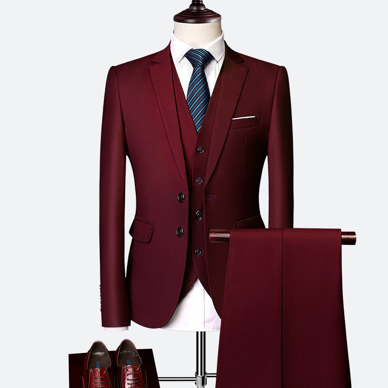 Set di abito formale da uomo 3 pezzi
