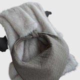 Celeste | Borsa Media Suede Intrecciata con Nodo