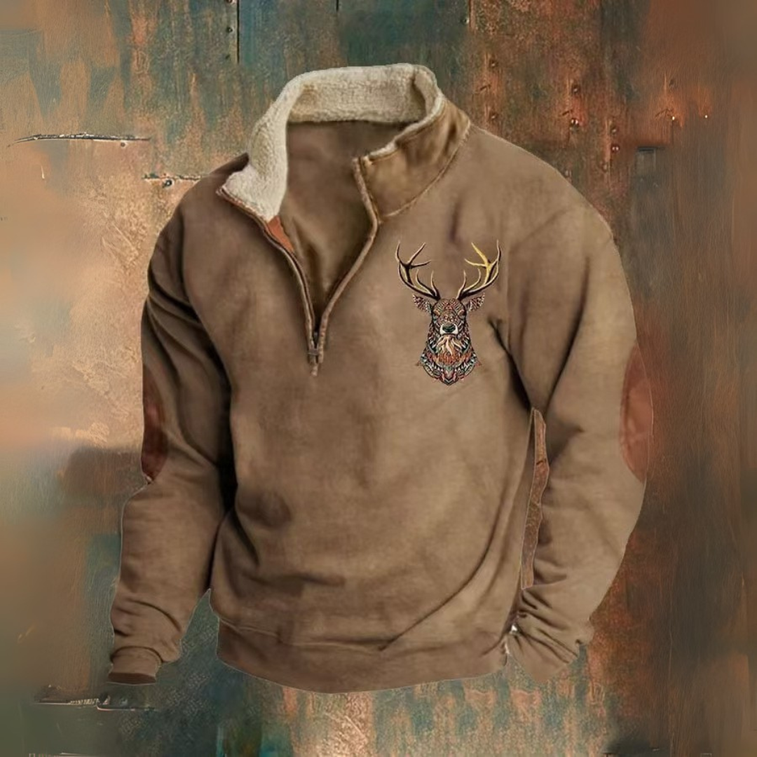 Buffalo | Maglione polare casual con fodera termica