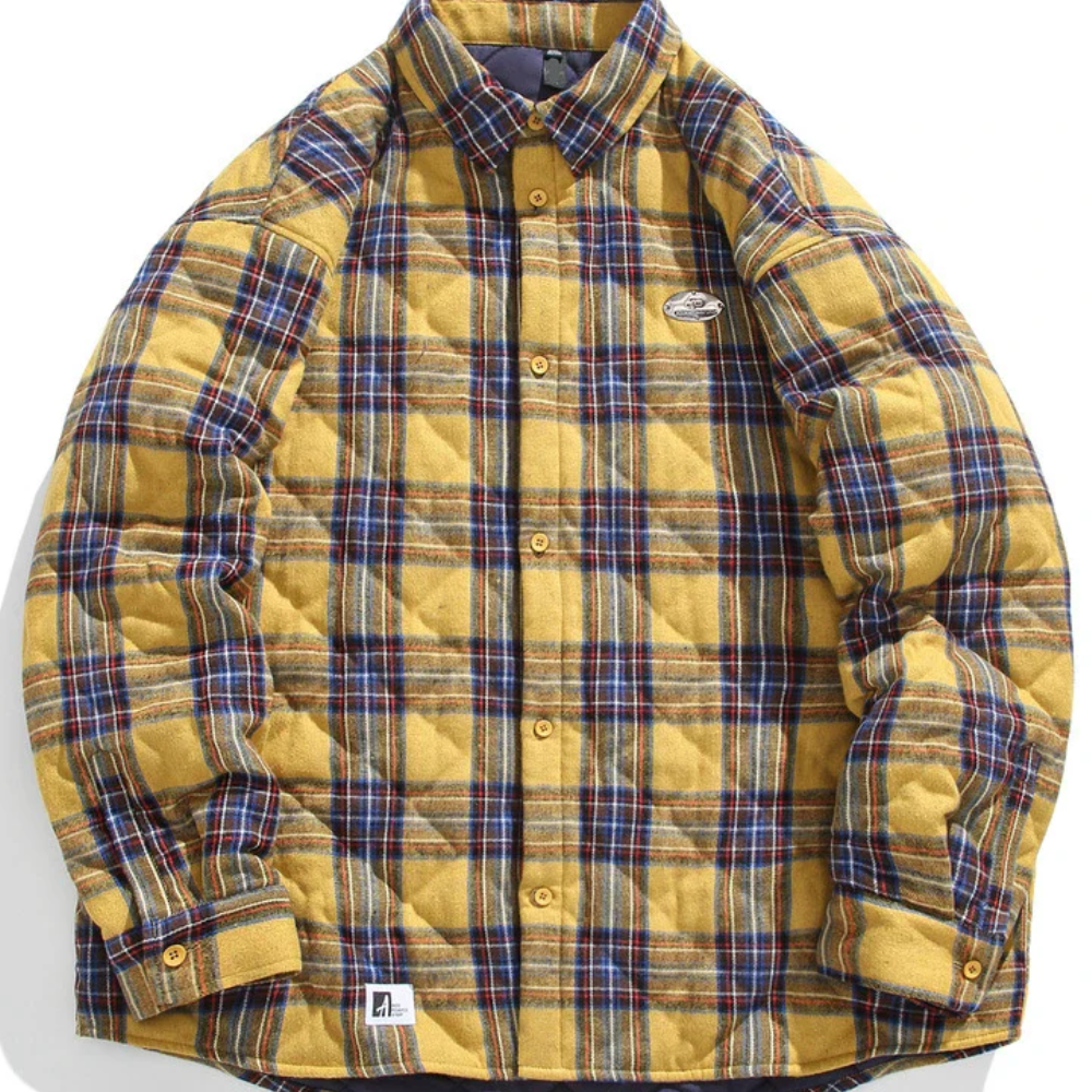 Giacca Imbottita in Cotone Vintage