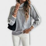 Aurora - Maglione casual con colletto alto