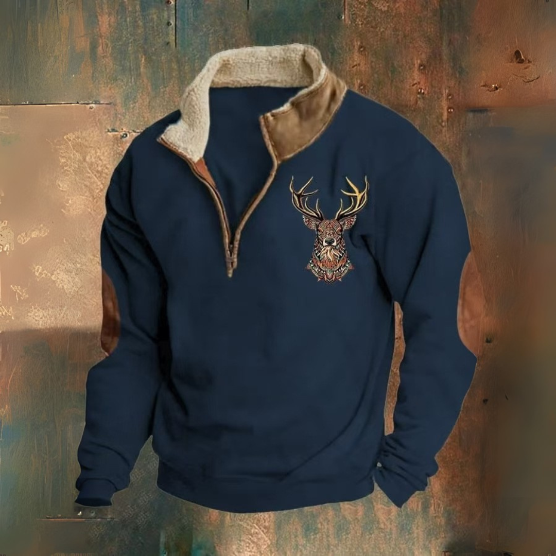 Buffalo | Maglione polare casual con fodera termica