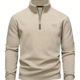 Langford – Pullover in Fleece con Mezzo Zip