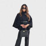 Lea - Giacca a farfalla chic con cintura