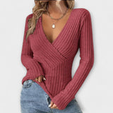 Emily - T-shirt a righe con dettaglio torciglione