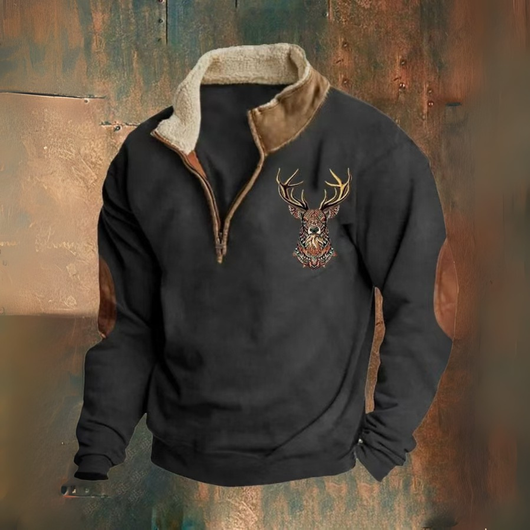 Buffalo | Maglione polare casual con fodera termica