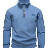 Langford – Pullover in Fleece con Mezzo Zip